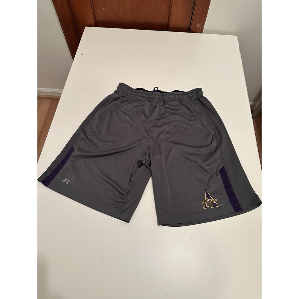 Men's Russell Athletic shorts Alcorn State University logo Size Large